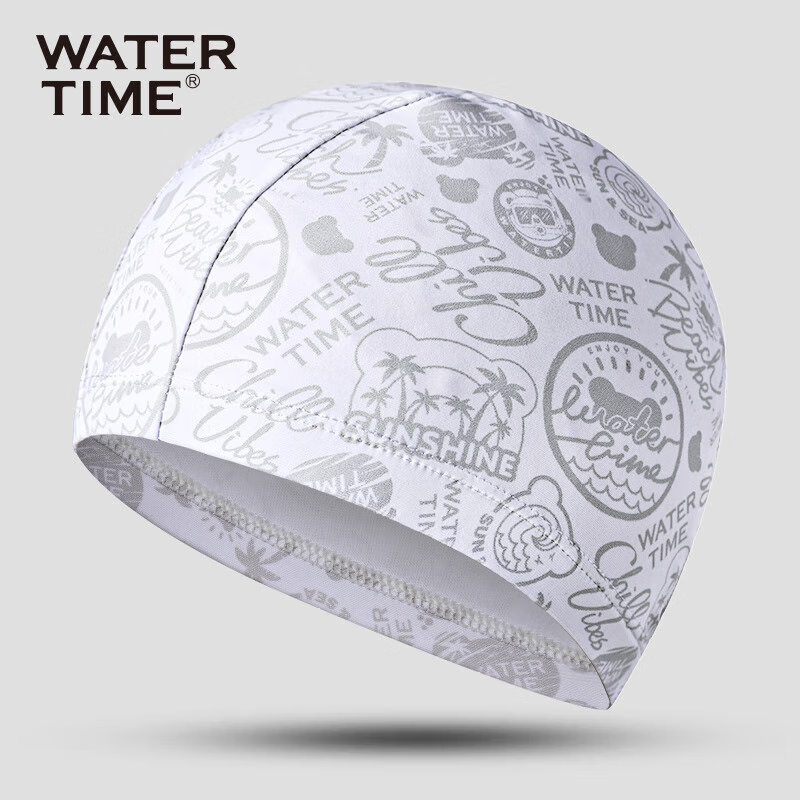 WATERTIME/Shuichuan Swimming Cap for Women And Men, Adult Fabric Cap, Comfortabl...