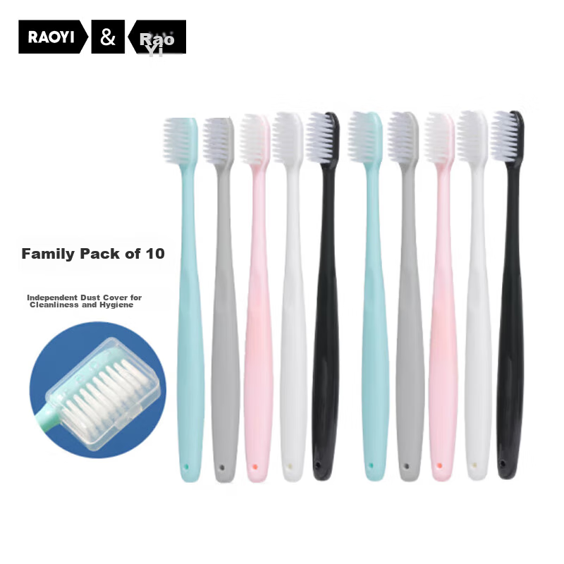 RAOYI Family Travel Set, Gum And Tooth Protection Toothbrush with Soft Bristles,...
