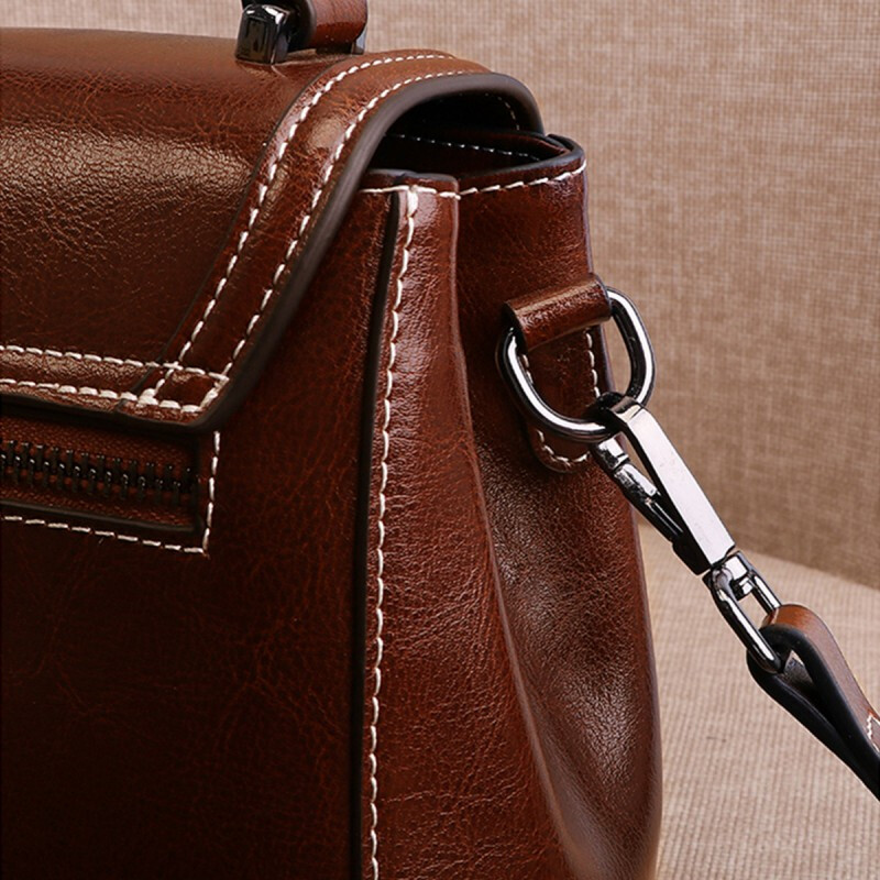 Viney Leather Handbag, Women's Shoulder Bag, Light Luxury Brand Crossbody Bag, B...