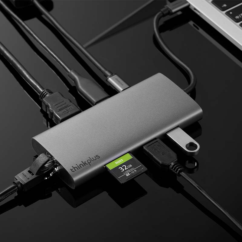 ThinkPad Lenovo Type-C Expansion Dock, USB Hub, RJ45 Gigabit Ethernet Adapter, H...