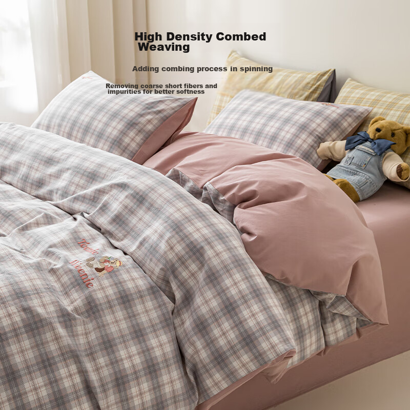 TEENIE WEENIE Winter Bedding Set, 100% Pure Cotton, Includes Fitted Sheet, Duvet...