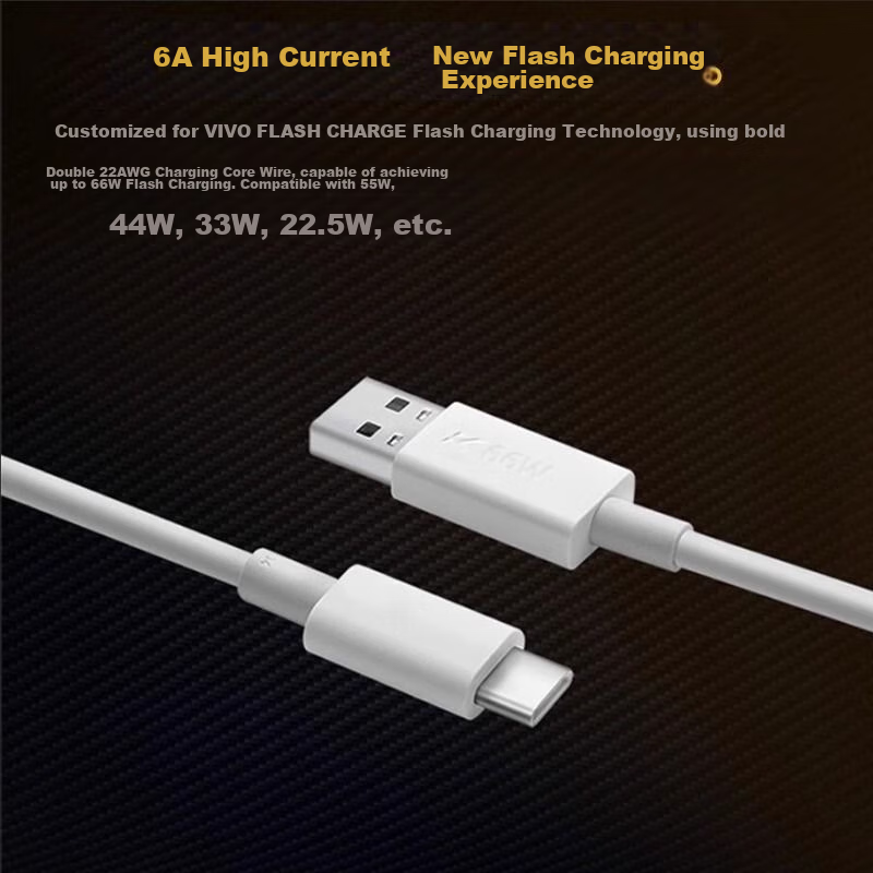 Trendsetter 6A Charging Cable for Vivo/iqoo, 66W Fast Charging Cable for Neo5/5s...