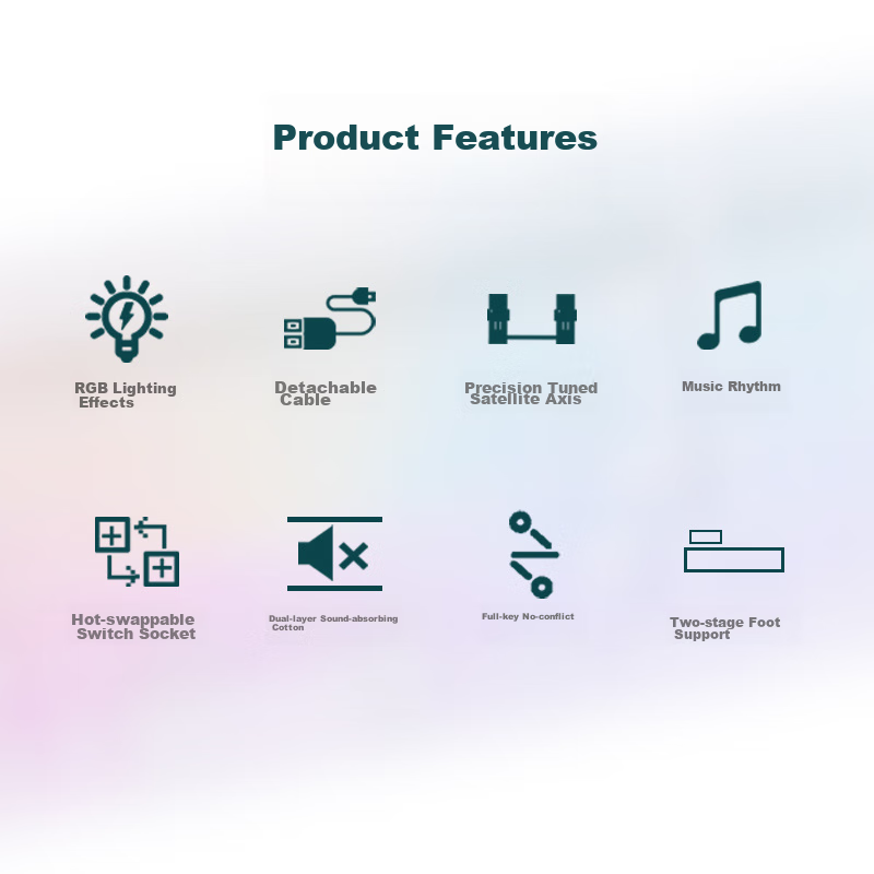 RK98 Mechanical Keyboard, Wired Keyboard, Gaming Keyboard, 100 Keys, 98 Layout,...