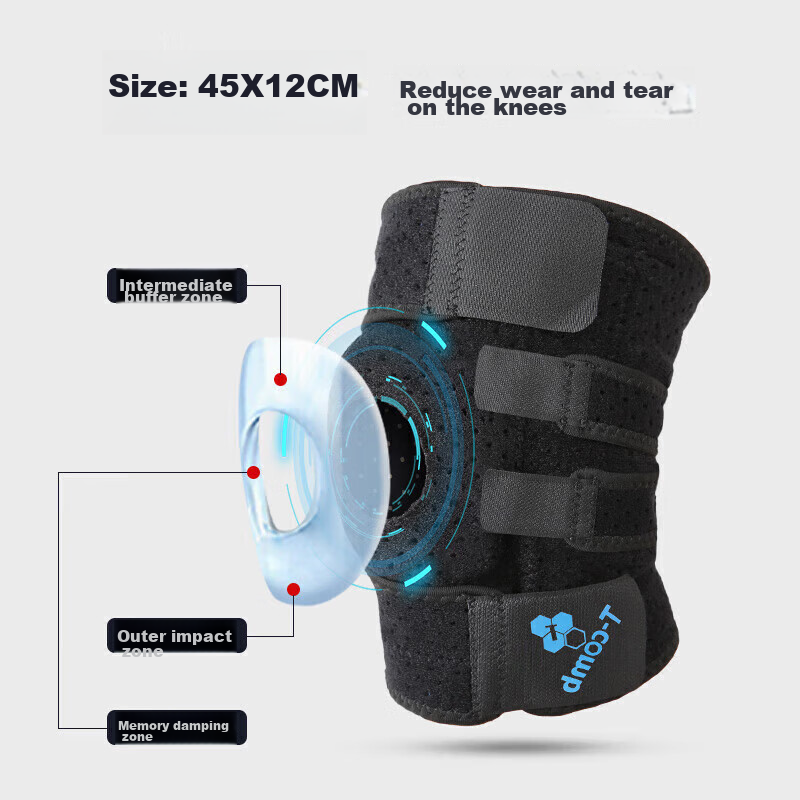 TMT Sports Knee Brace, Basketball Knee Support, Summer Meniscus Protection, Pate...