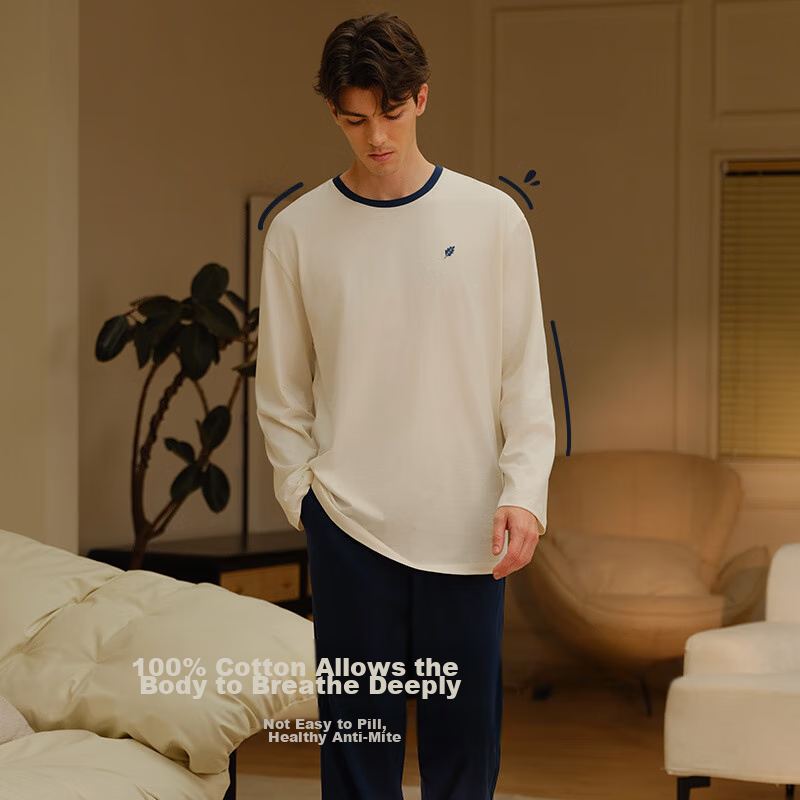 Ubras Fruit Series Pullover Loungewear Set, Couple's Pajamas, Women's Long-Sleev...