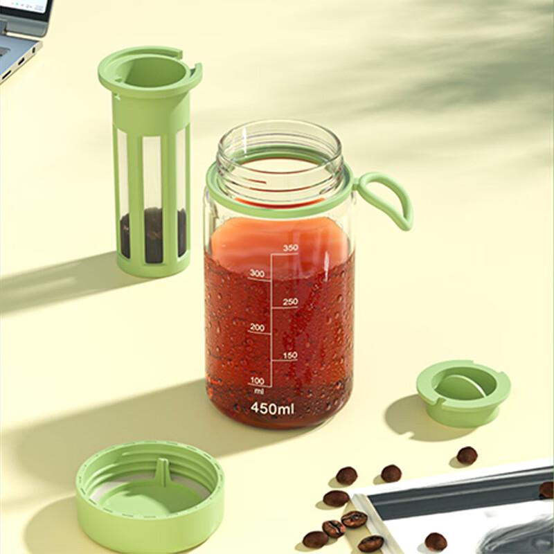 CLITON Cold Brew Coffee Maker, Filter Cold Brew Cup, Coffee Filter Pot, Cold Wat...