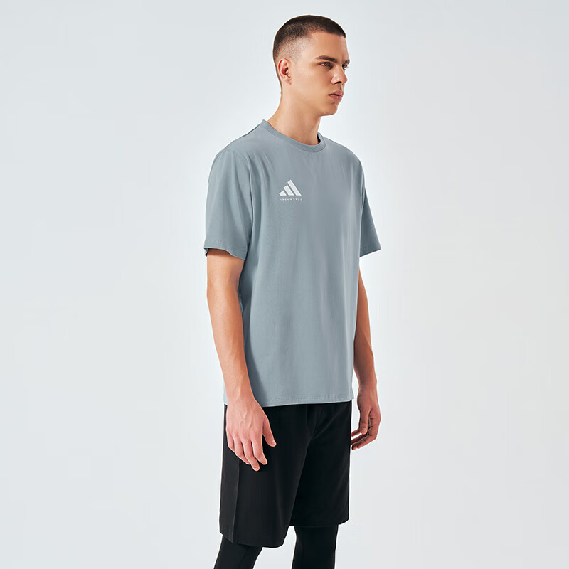 Adidas Men's Summer Sports Breathable Lightweight Loose Cotton Short Sleeve T-sh...