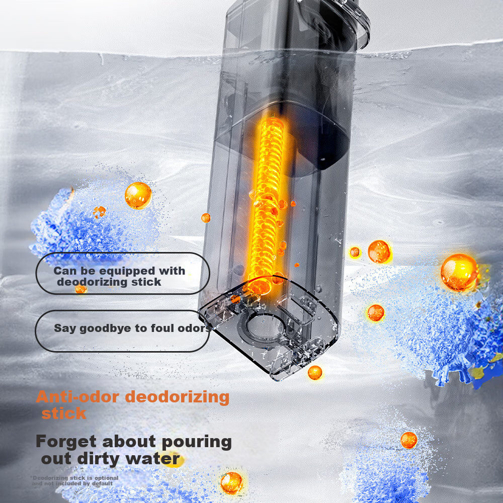 Uwant Friendvision Push-in Wireless Smart Floor Scrubber with Floating Handle, 1...