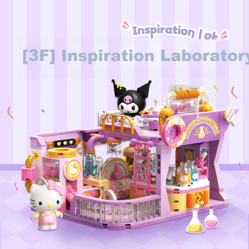 TOP TOY Sanrio Family Academy Series Assembly Building Blocks Pochacco Dog Badtz...