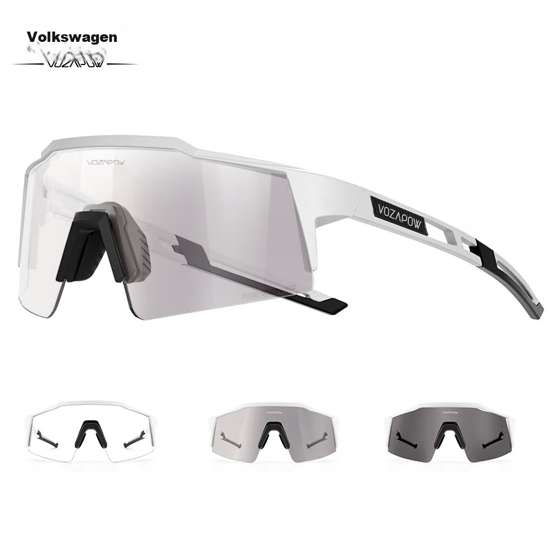 VOZAPOW Cycling Glasses, Photochromic, Day And Night Use, Anti-Fog, Outdoor Spor...