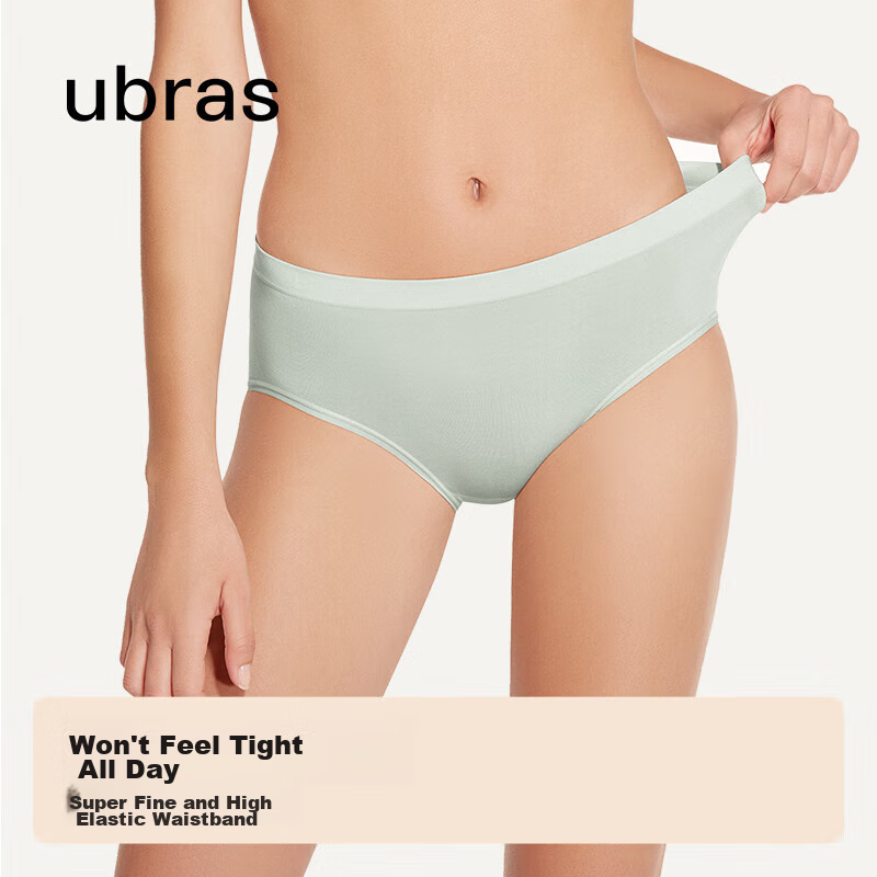 Ubras 5-Pack Modal Mid-Rise Triangle Panties for Women, Antibacterial Crotch, Co...