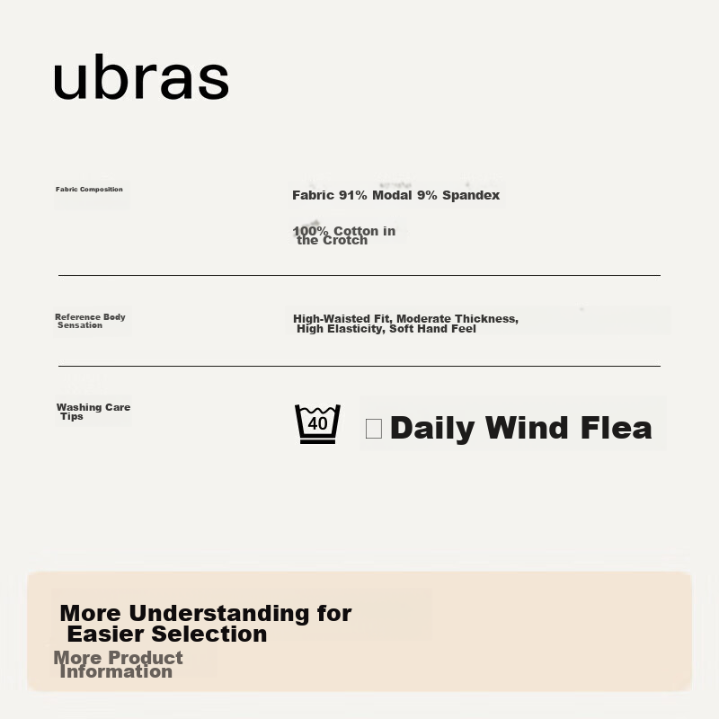 Ubras 5-Pack Modal Mid-Rise Triangle Panties for Women, Antibacterial Crotch, Co...