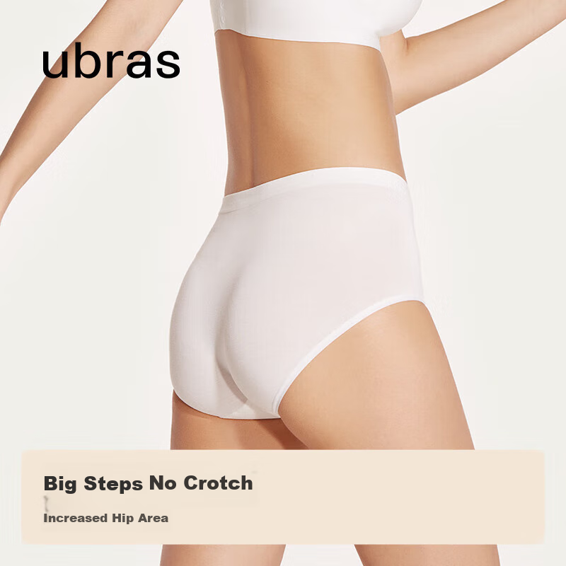 Ubras 5-Pack Modal Mid-Rise Triangle Panties for Women, Antibacterial Crotch, Co...