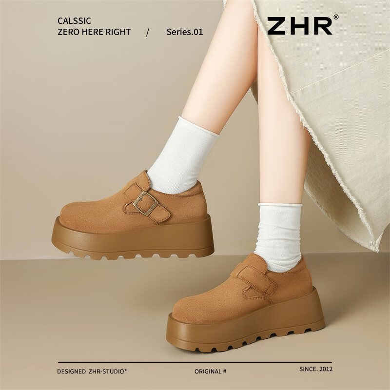 ZHR Thick-Soled Birkenstock-Style Shoes for Women, Retro Lightweight Slip-On Cas...