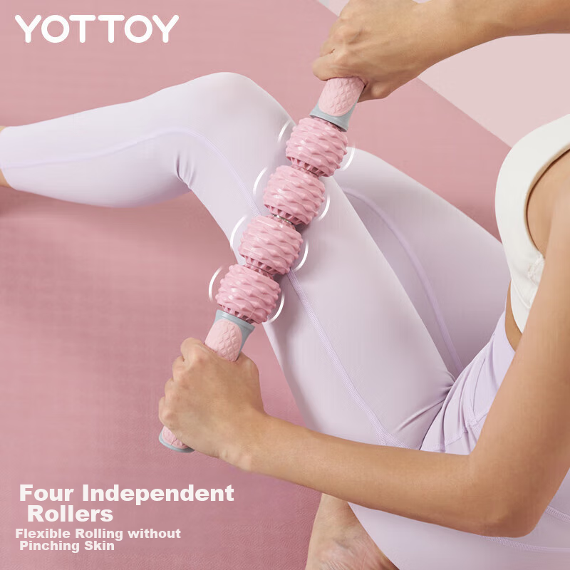 Yottoy Massage Stick Roller, for Calf Muscle Fascia Relaxation, Deep Tissue Mass...