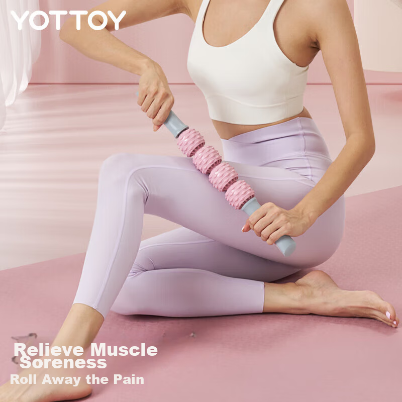 Yottoy Massage Stick Roller, for Calf Muscle Fascia Relaxation, Deep Tissue Mass...