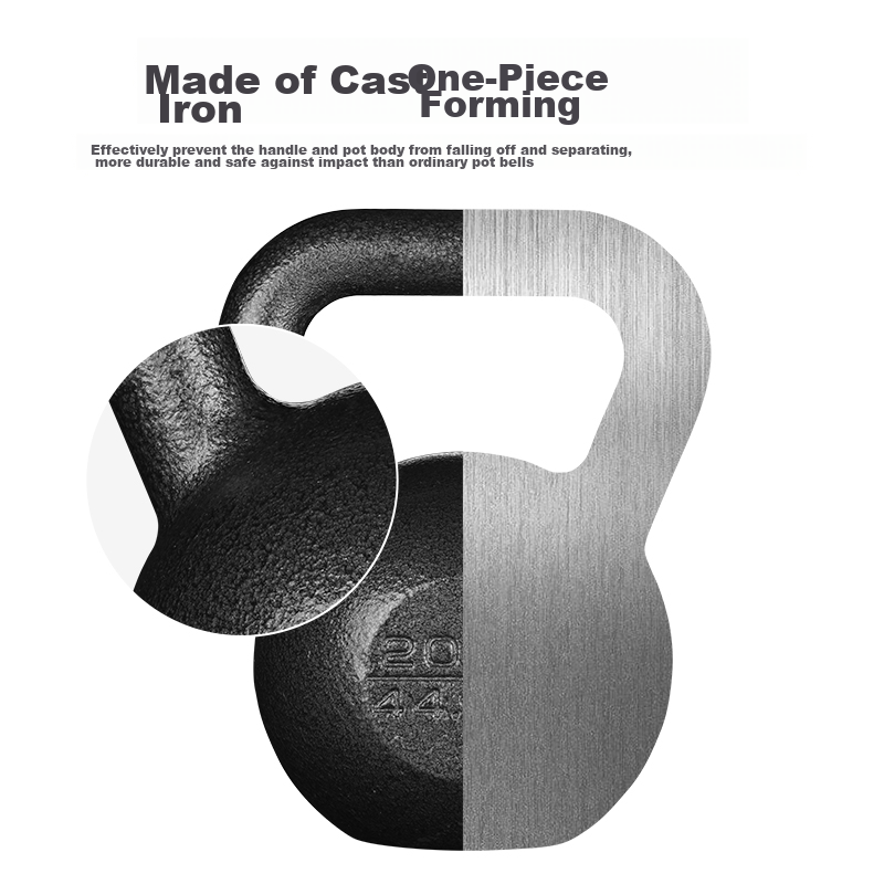 PROIRON Puli'ai Cast Iron Kettlebell, Men's Kettlebell, Fitness Kettlebell, Squa...