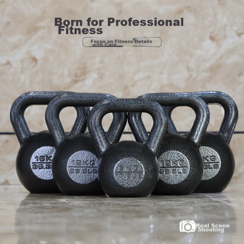 PROIRON Puli'ai Cast Iron Kettlebell, Men's Kettlebell, Fitness Kettlebell, Squa...