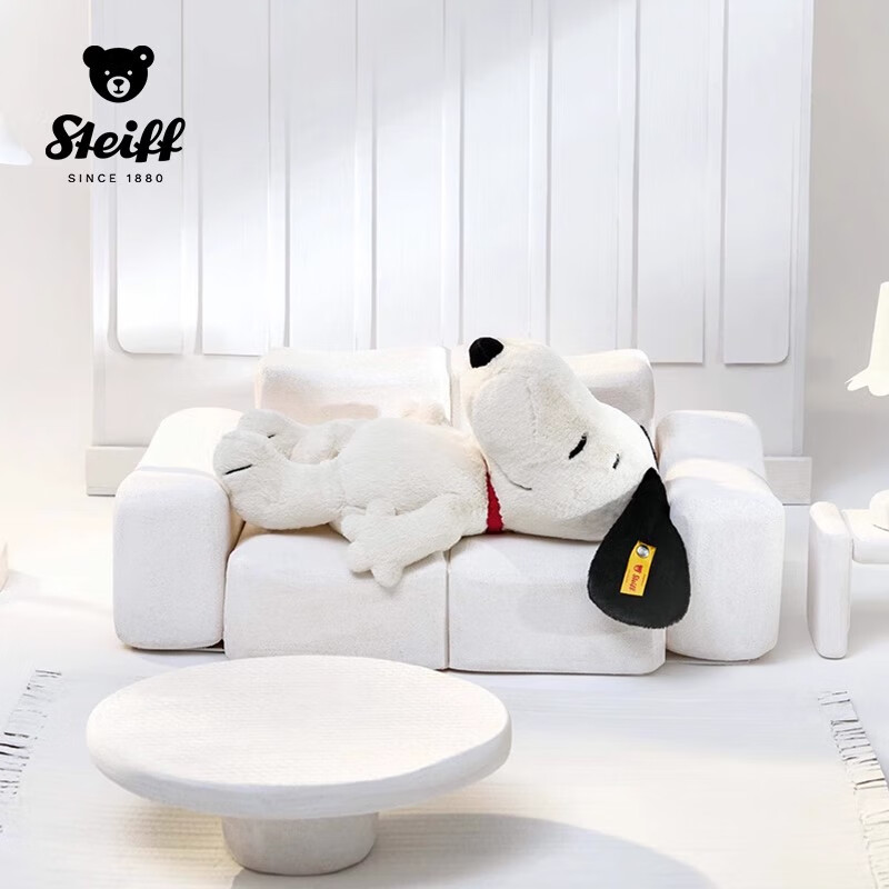 Steiff Snoopy Plush Dog Toy Stuffed Animal Dog Pillow Doll Birthday Gift for Gir...