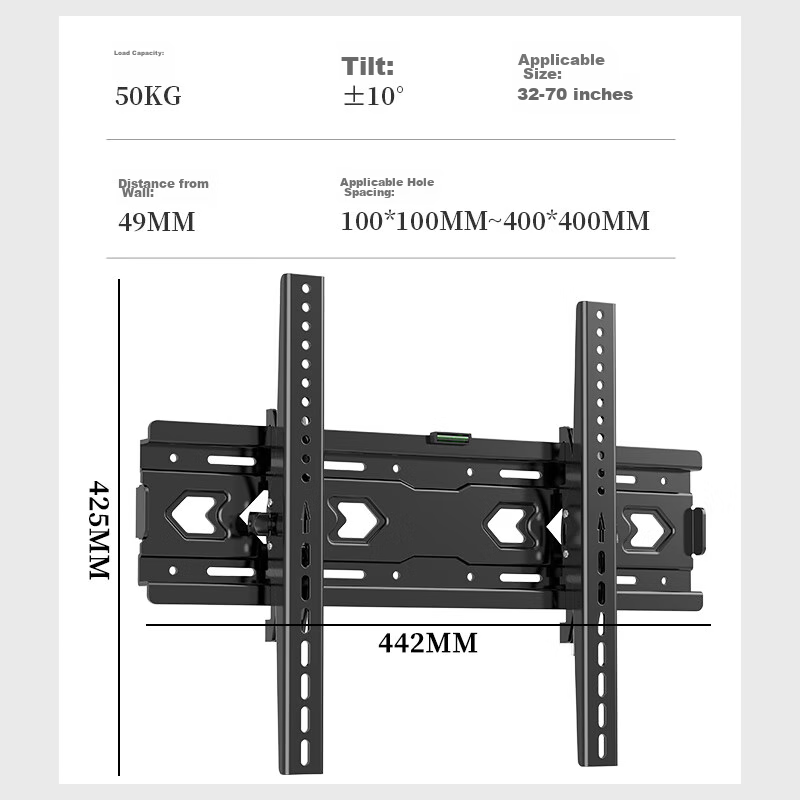 ProPre TV Wall Mount 32-70 Inches Universal TV Bracket for Xiaomi, Hisense, Skyw...