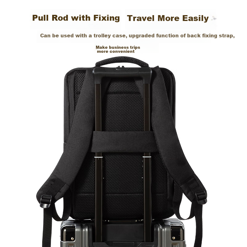 WOMT No-Ink Notebook Laptop Backpack Business Casual Commuting Travel Backpack 1...