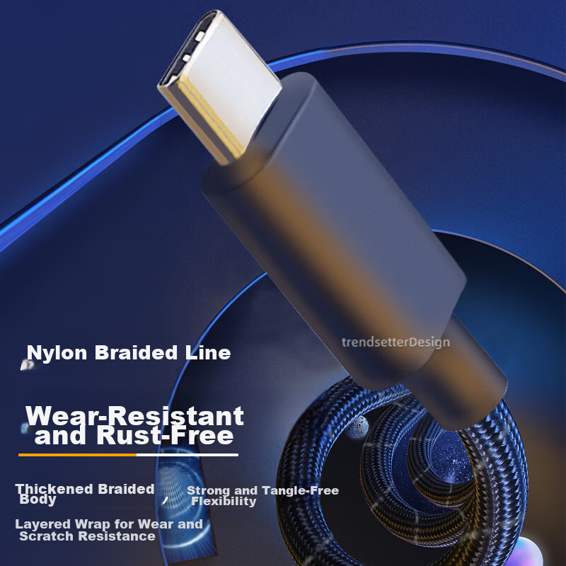 Trendsetter Game Controller Data Cable Compatible with Xbox/PS5/Flyd/Thunde/Chic...
