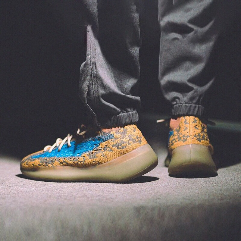 Adidas YEEZY380 Alien Coconut Summer Breathable Casual Shoes for Teenagers And S...