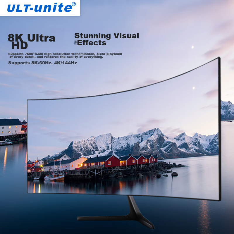 ULT-Unite Active DP1.4 to HDMI Adapter Cable 2.1 Version 8K60Hz HD Converter 240...