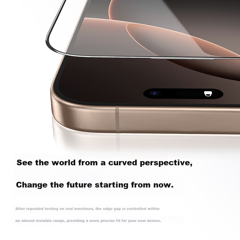 W&P Corning Glass iPhone 16 Tempered Glass Privacy Screen Protector Full Coverag...