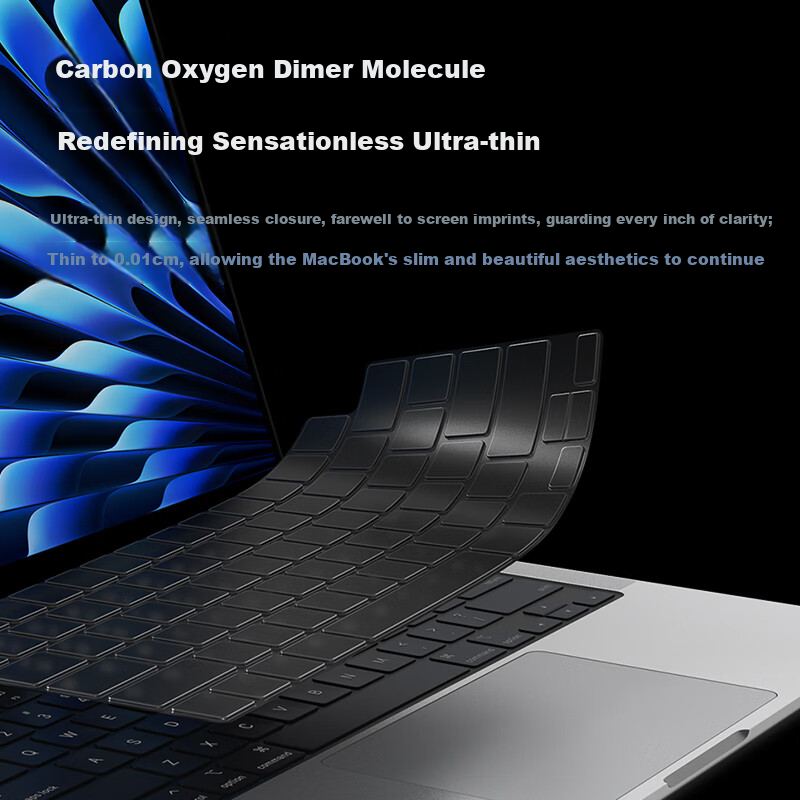 W&P MacBook Air 13.6 Keyboard Cover Compatible with 2025/2024/2022 Apple M4/M3/M...
