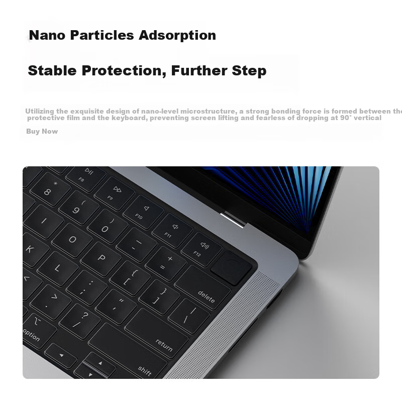 W&P MacBook Air 13.6 Keyboard Cover Compatible with 2025/2024/2022 Apple M4/M3/M...