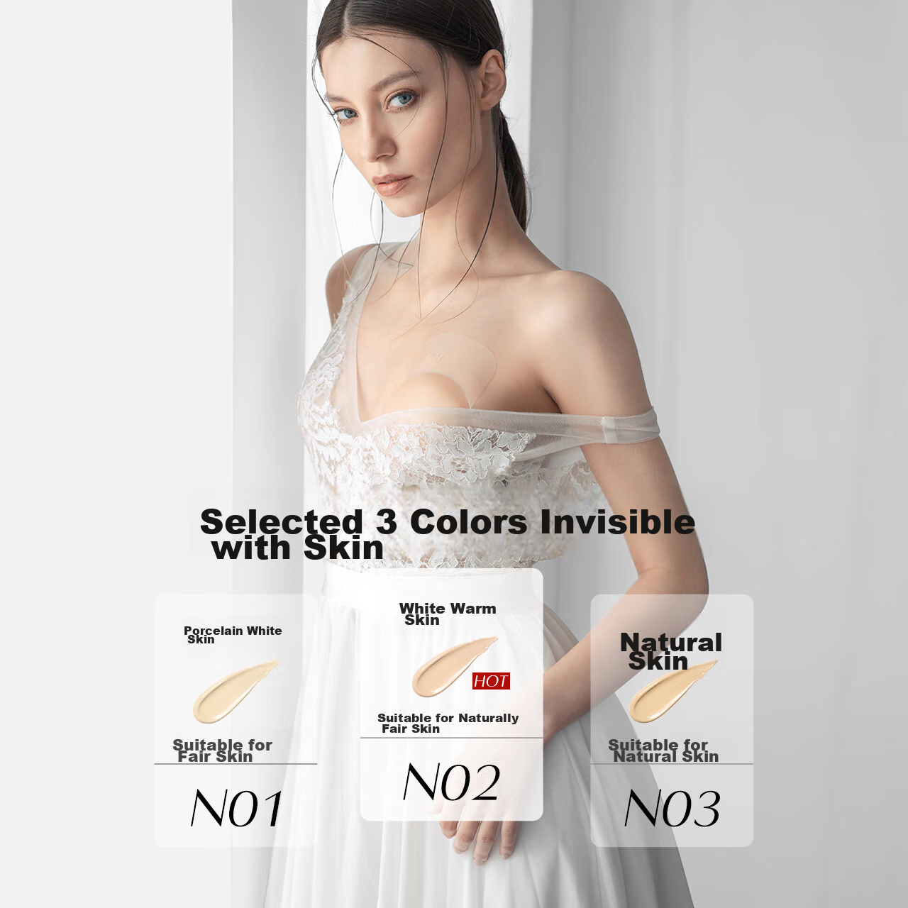 VCN Breast Lift Adhesive Tape for Women's Wedding Dress, Lifts And Supports Larg...