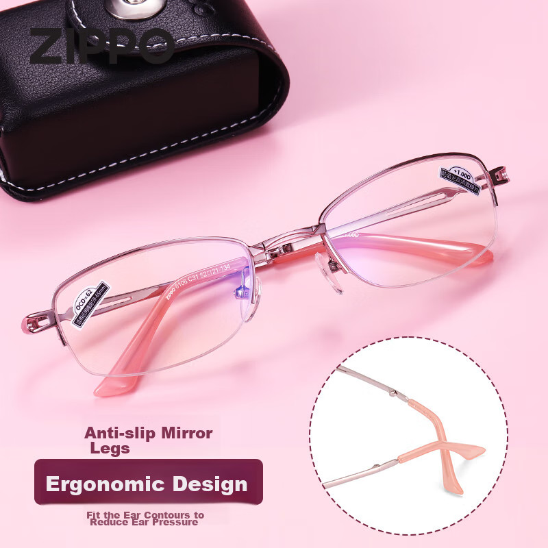 ZIPPO American Women's Foldable Portable Reading Glasses, Fashionable Imported L...