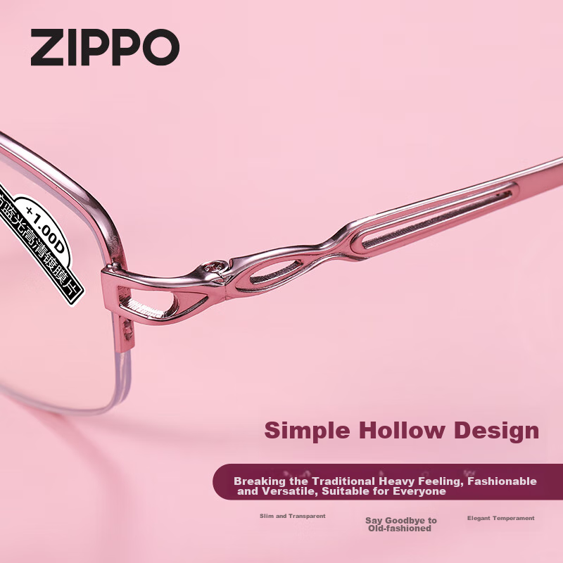 ZIPPO American Women's Foldable Portable Reading Glasses, Fashionable Imported L...