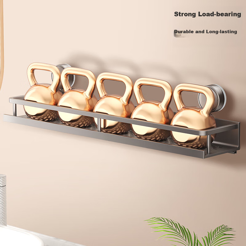 YWEEL Suction Cup Storage Rack, Bathroom Wall-Mounted Organizer, No Drilling Req...