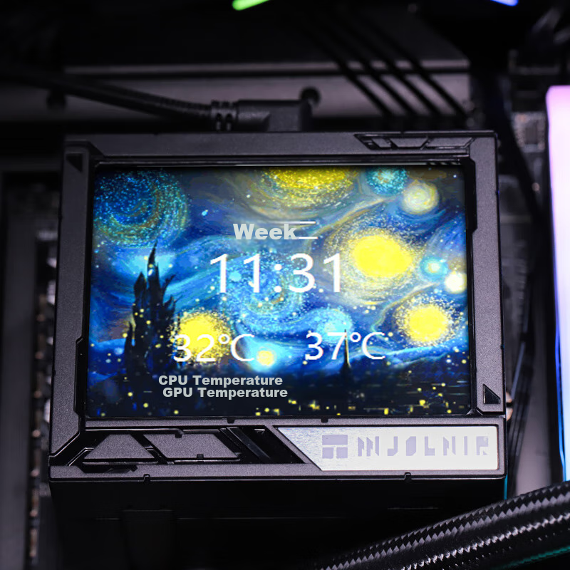 Thermalright MJOLNIR VISION 360 ARGB BLACK, All-In Liquid Cooler, 3.5-Inch LCD S...