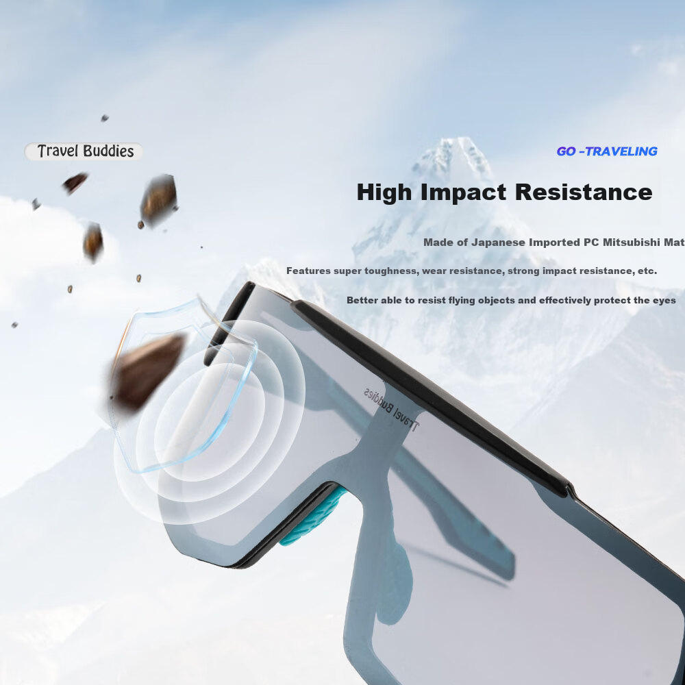 Travel Buddies Outdoor Cycling Glasses Windproof Anti-fog Anti-insect Mountain C...