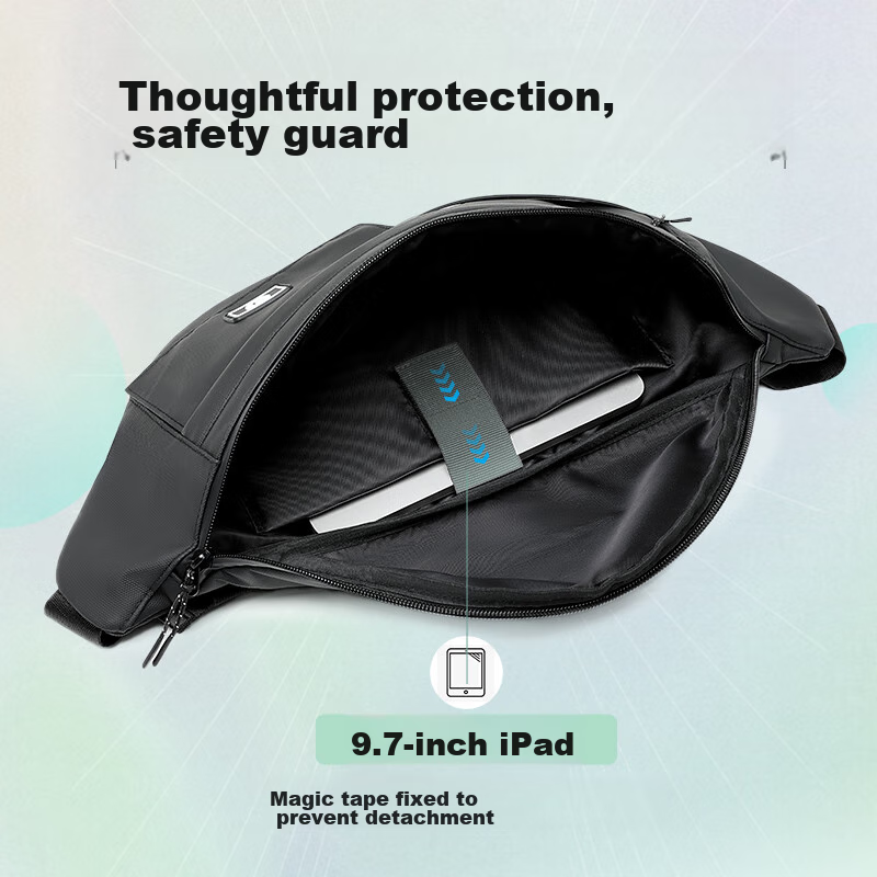 VICTORIATOURIST Crossbody Bag, Men's Chest Bag, Large Capacity Messenger Bag, Sp...