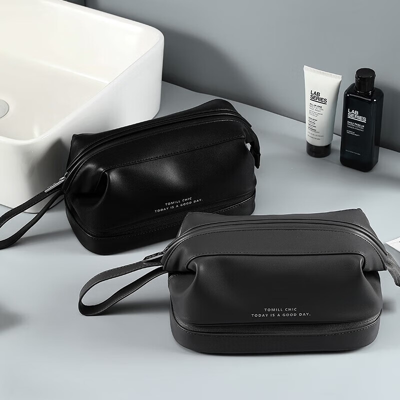 ToMill Men's Travel Toiletry Bag, Portable Large Capacity Cosmetic Organizer, Ch...