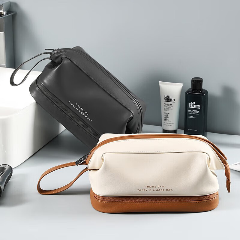 ToMill Men's Travel Toiletry Bag, Portable Large Capacity Cosmetic Organizer, Ch...