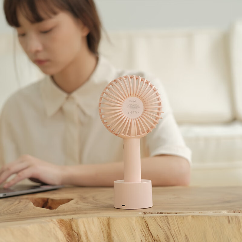 SOLOVE N9pro Handheld Fan, USB Rechargeable, Small Fan with Base, Portable, for...