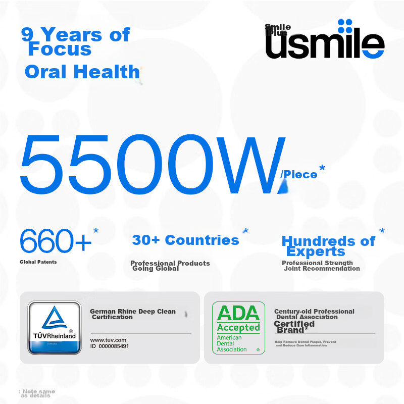 Usmile Electric Toothbrush Heads for Children's Dental Care, Mini Shock-Absorbin...