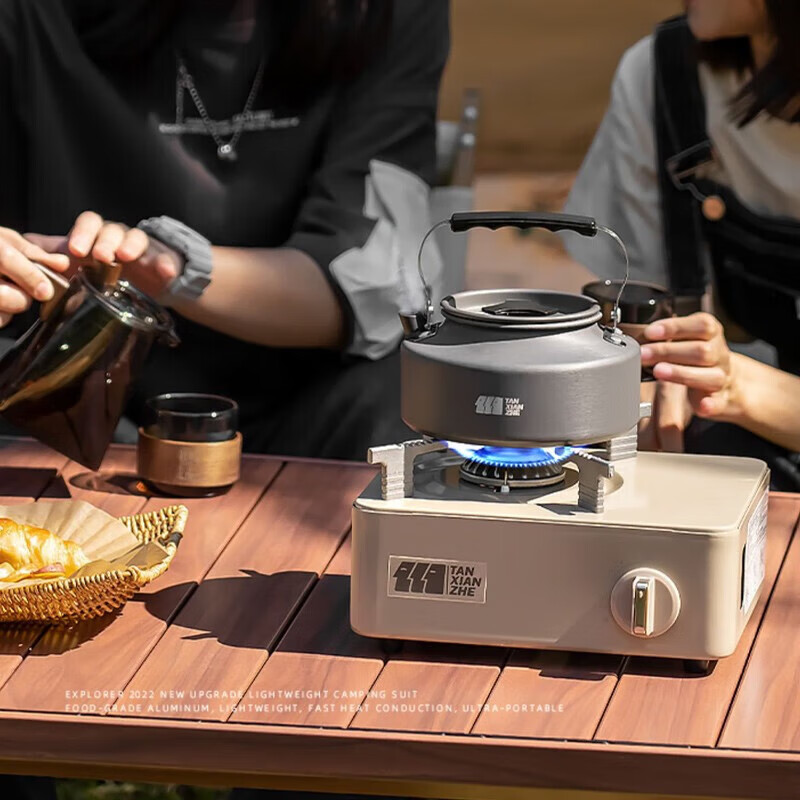 TANXIANZHE Outdoor Stove Set, Portable Gas Stove, Camping Cookware, Complete Kit...