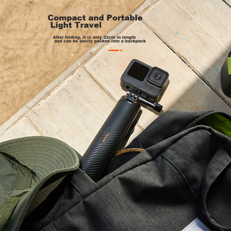 TELESIN Action Camera Buoyancy Rod Tripod, Compatible with DJI Action 5 Pro 4, F...