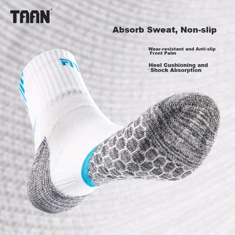 TAAN Badminton Socks, Sports Socks, Thickened Terry Bottom, High Tube Men's Sock...