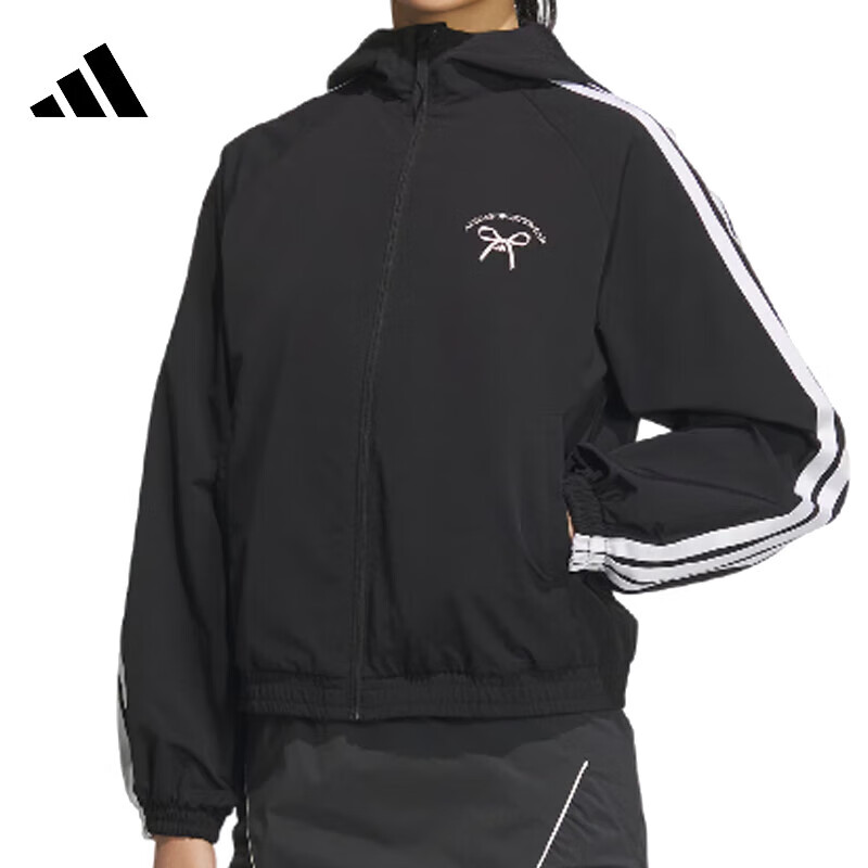 Adidas Women's Fashion Jacket Trendy Sports JY7611 Black L