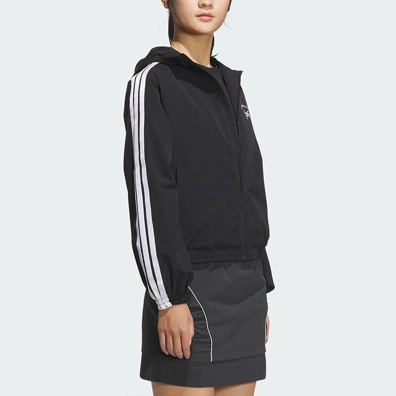 Adidas Women's Fashion Jacket Trendy Sports JY7611 Black L