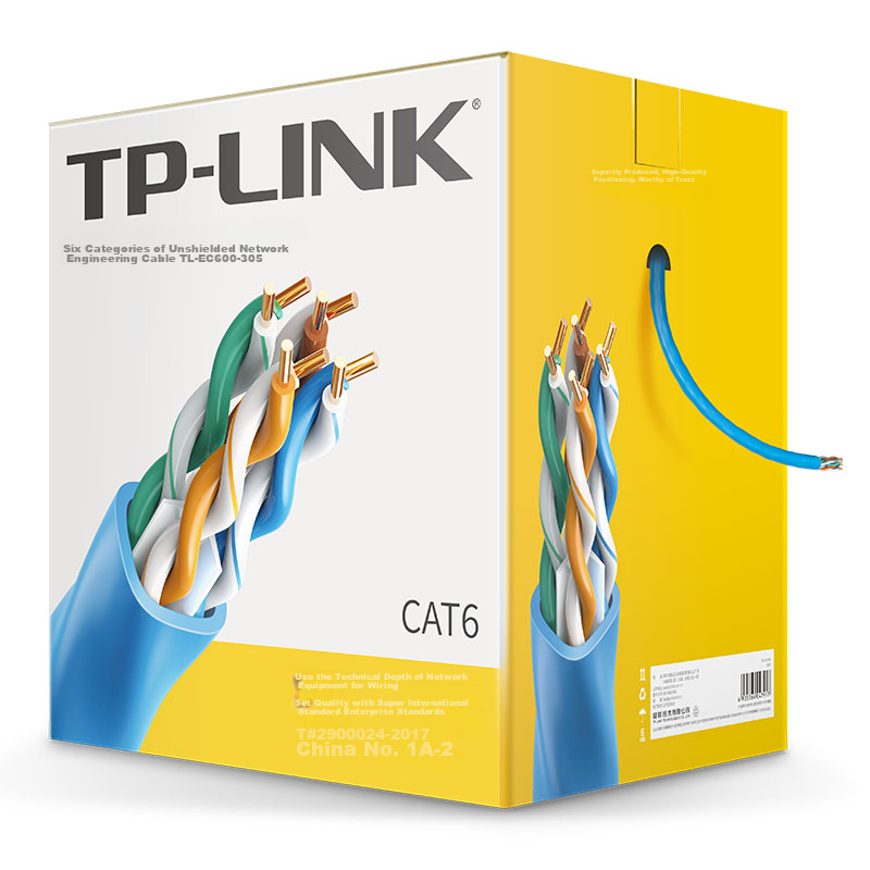 TP-LINK TL-EC600 (Blue) Professional-Grade Original Category 6 Unshielded High-S...