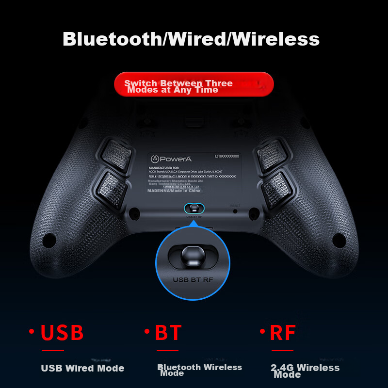 PowerA Wireless Game Controller with Dual Hall Effect Joysticks for Steam/PC/And...