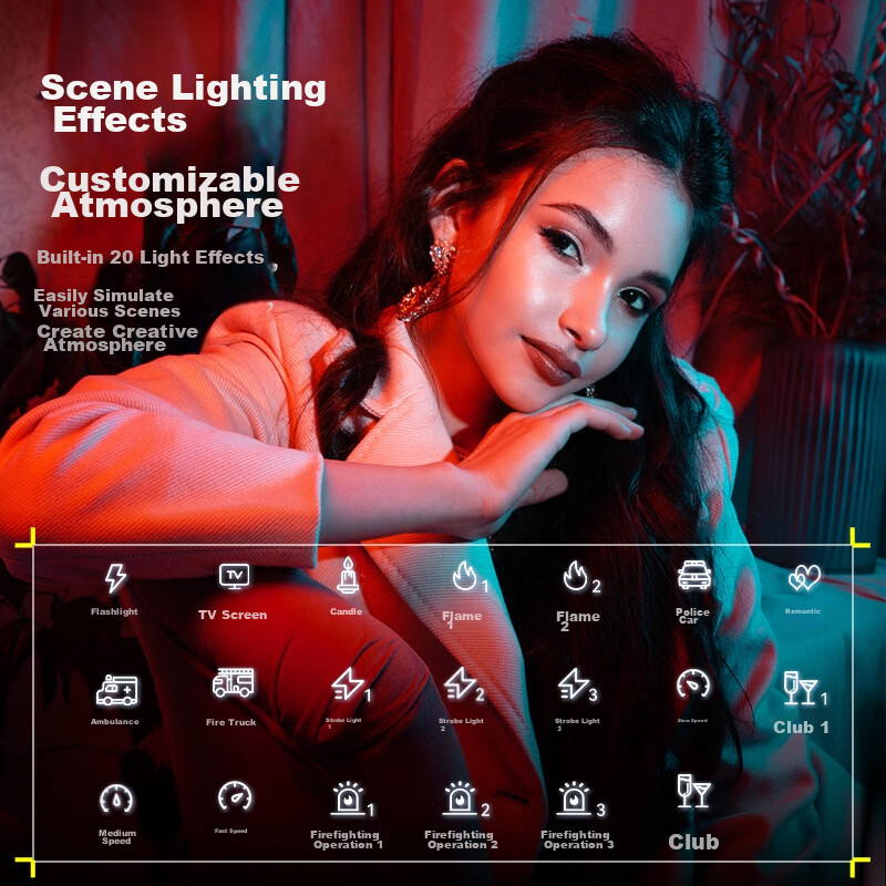 Ulanzi VL120Bi 120W Dual-Color Temperature Fill Light, V-Mount Video Continuous...